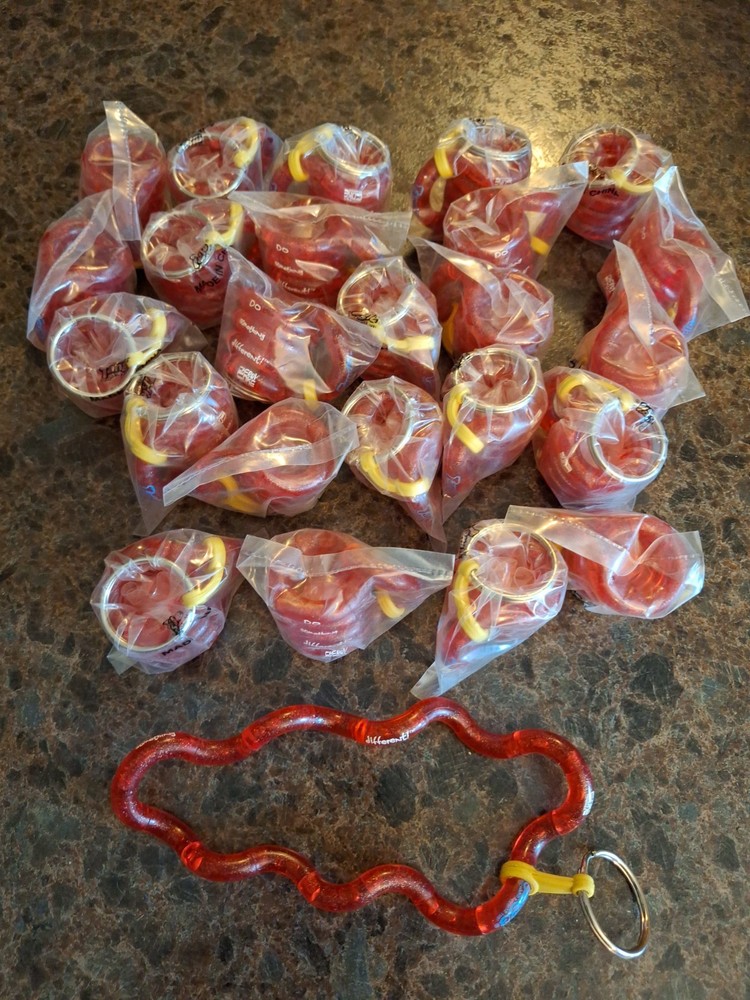 Vintage 25 NOS Cherry Coke Keychain Lot Rare Key Ring Fob Collectible