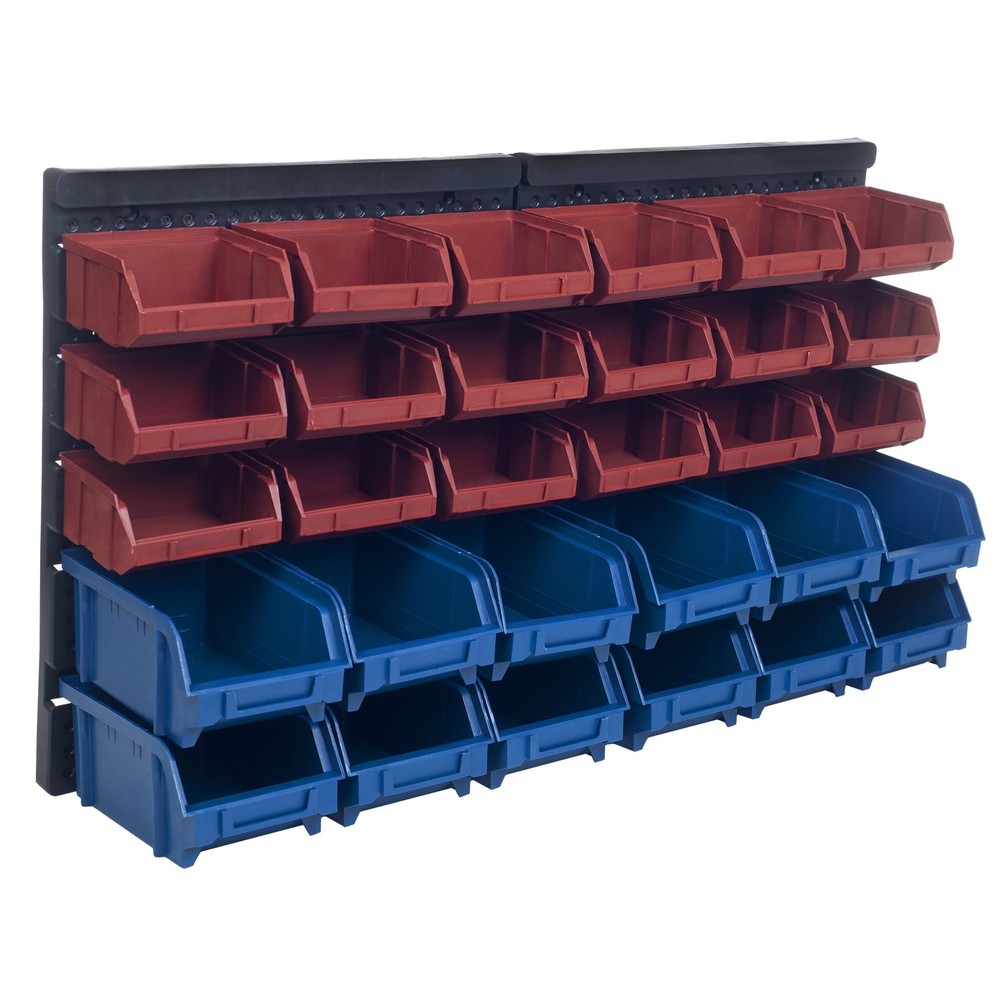 Storage Drawers-30 Compartment Wall Mount Organizer Bins