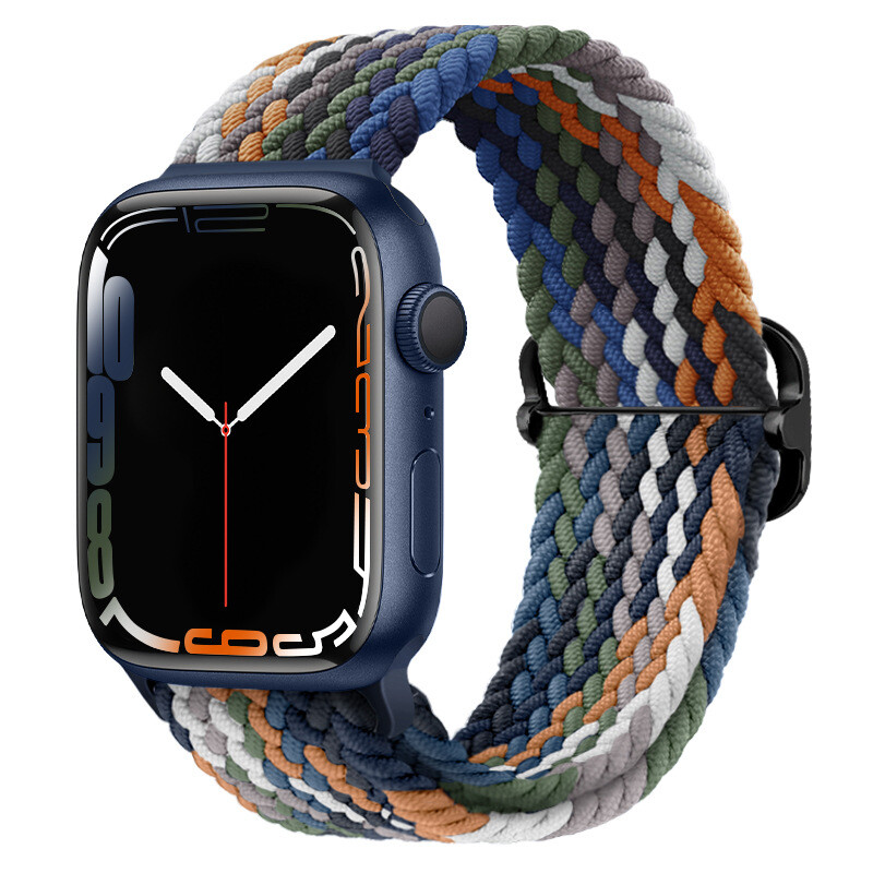 Nylon Woven Sport Band Strap For Apple Watch Series 7/6/5/4/3/2/1 38/42/40/44mm
