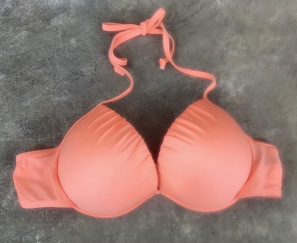 Ingear Swim Push Up Bikini Top Coral Size L NWT
