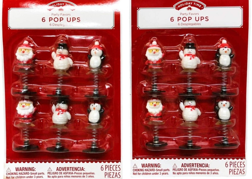 23523 Pop Up Christmas Party Favors Set Of 2 6 Pieces Each |Pod 1-77|