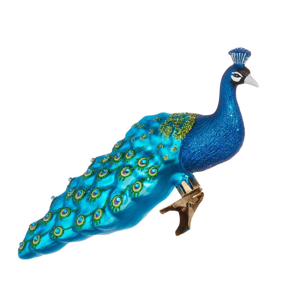 Peacock Glass Ornament 7