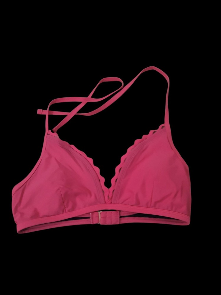 COASTAL BLUE Women's Swimwear Wireless Bikini Top Bra SZ (M) Pink