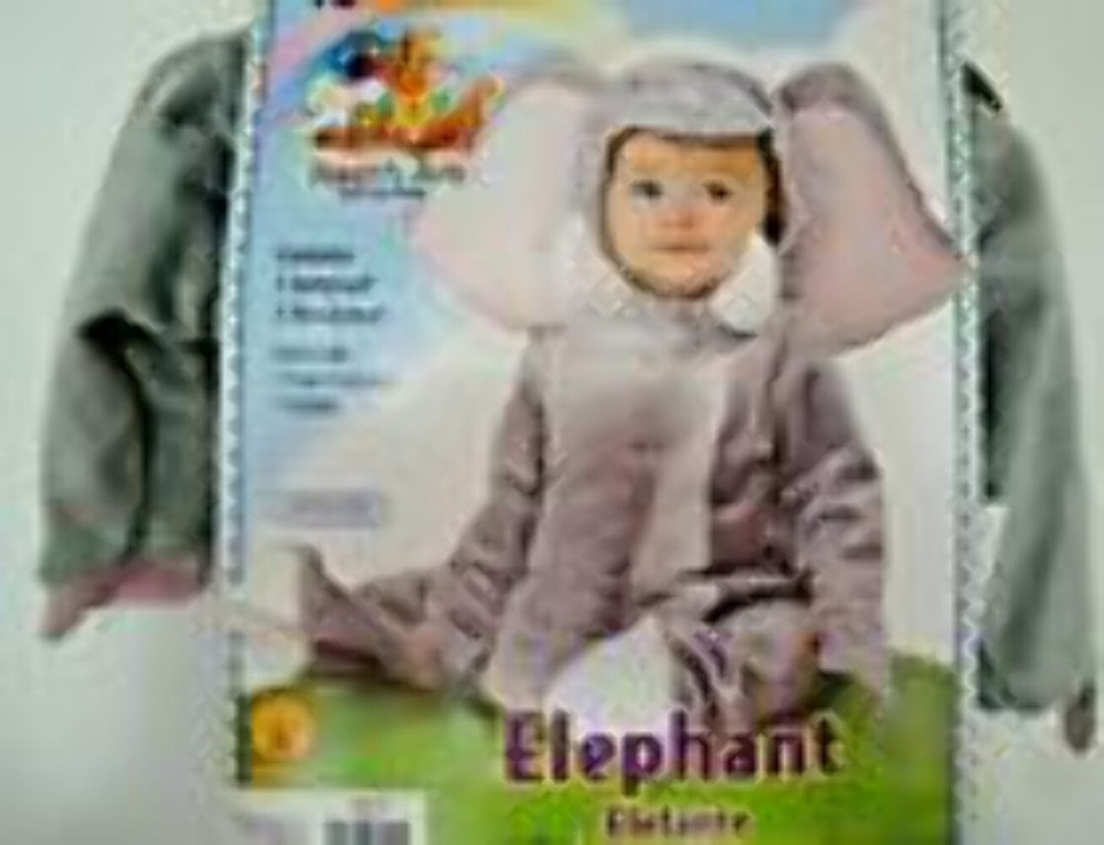 37640 - Adorable Infant Elephant Costume 0-6 Months with Playful Whimsy and Cozy