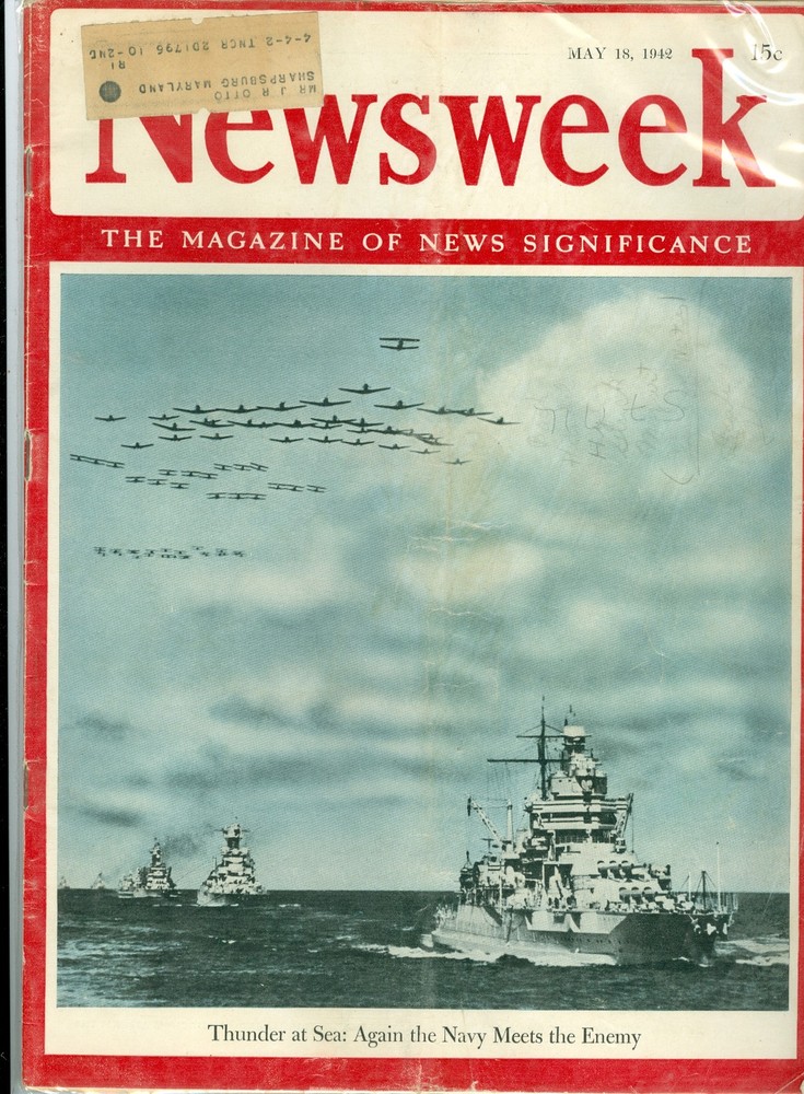 NEWSWEEK  THUNDER AT SEA NAVY     MAY 18 1942