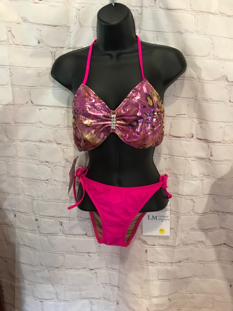 New Sharene Sportswear Bikini Top Hot Pink