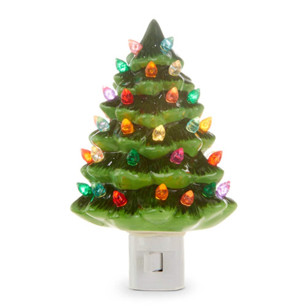 Vintage Green Tree Night Light 6
