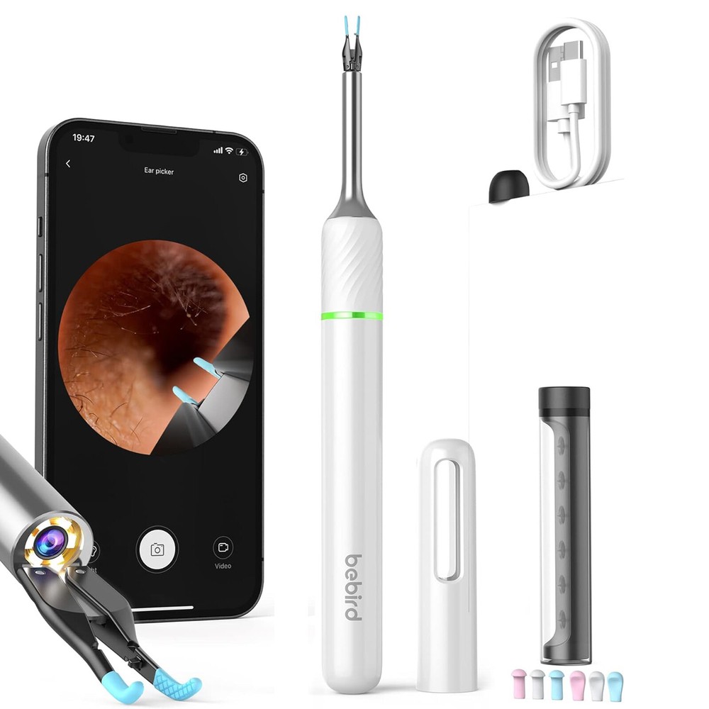 Visual Ear Endoscopic Earwax Remover Tool with M3I2 Light & Spoon-image