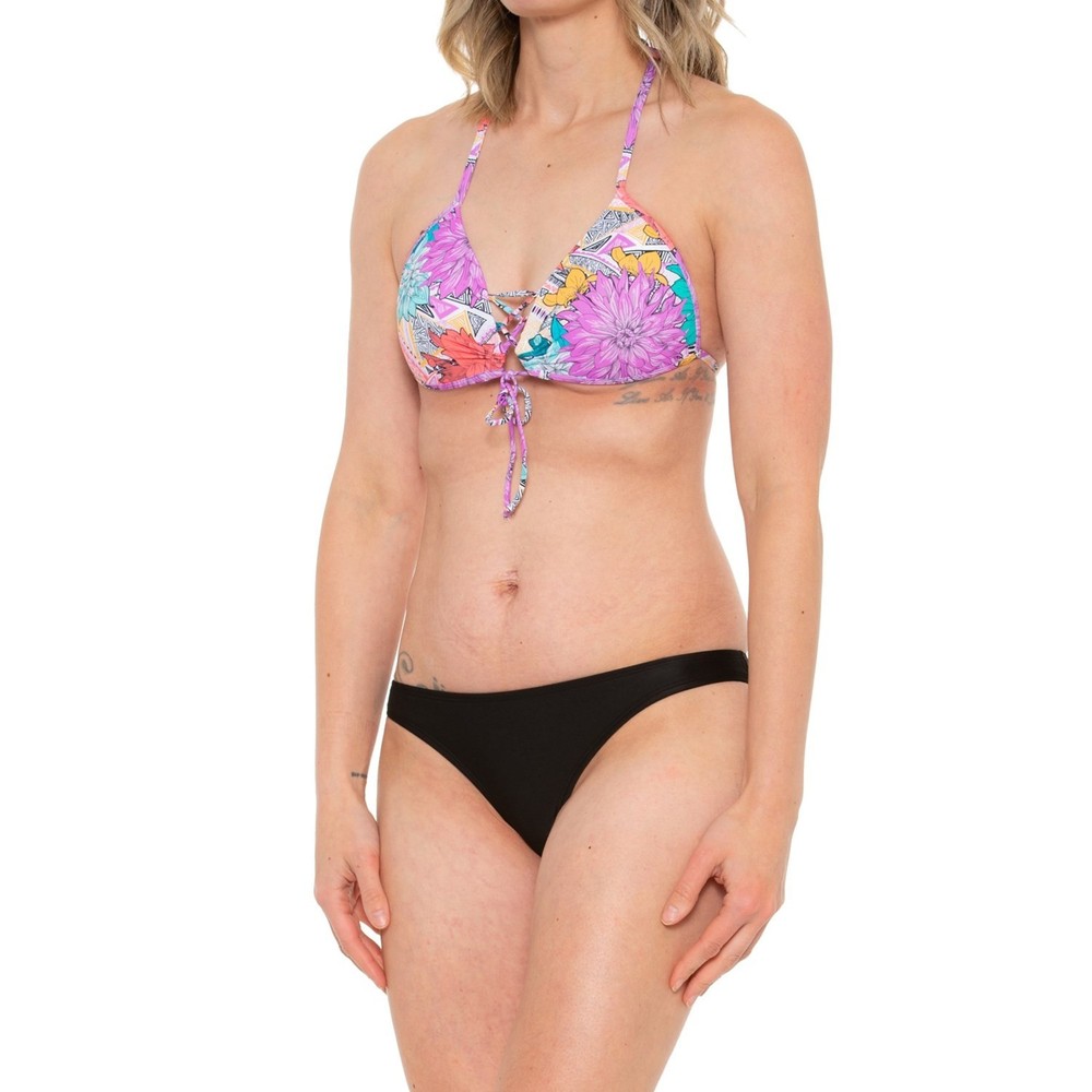 NWT Body Glove Buzz Baby Love Bikini Top Multi Color Bottom Black Set XL
