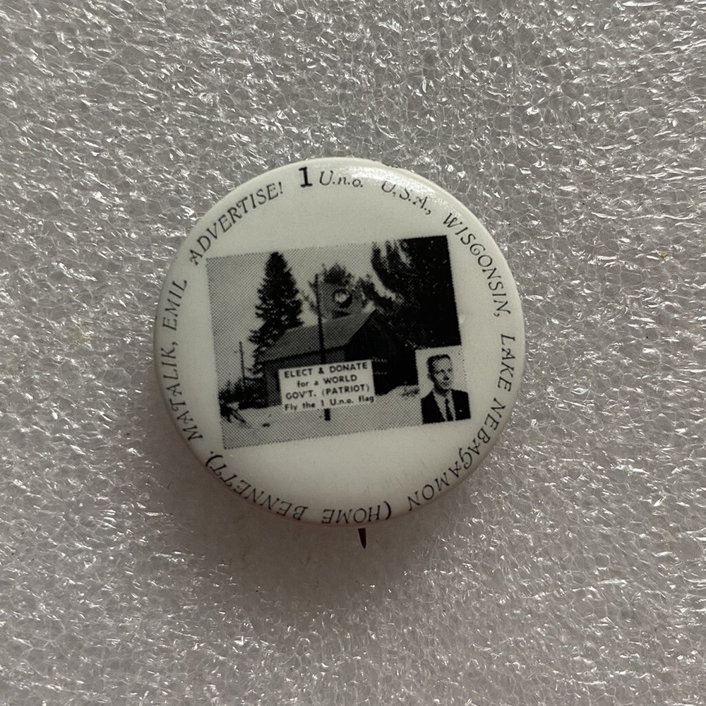 EMIL MATALIK Third Party presidential political campaign pin button 1.25