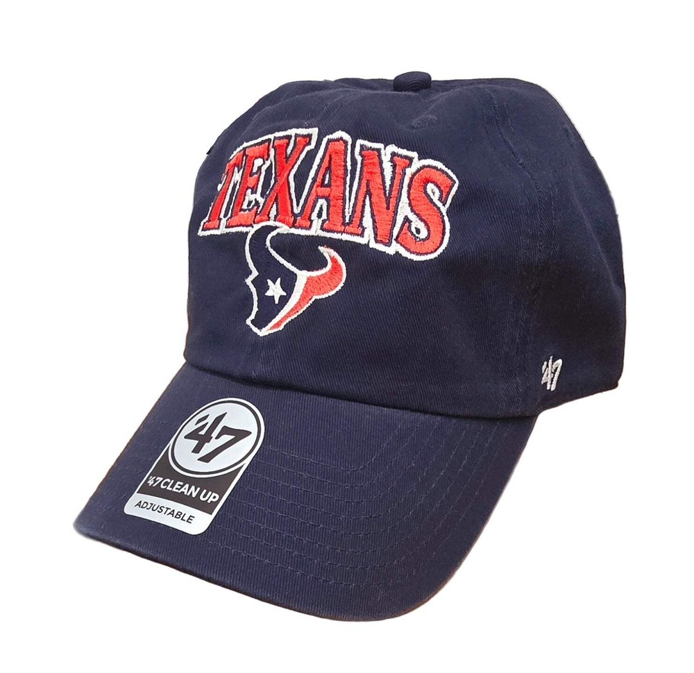 '47 Brand Houston Texans Navy Domestic Tuscaloosa Clean Up Strapback