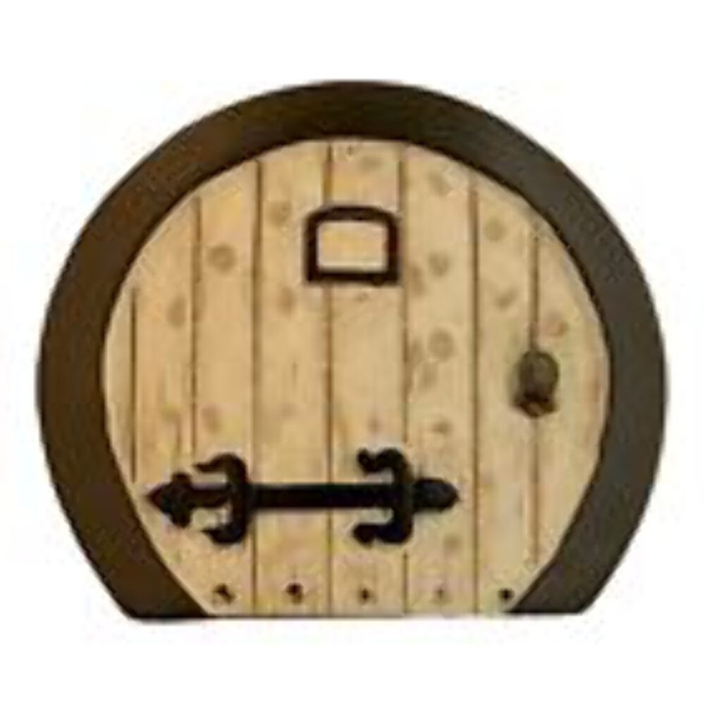 41108 - Detailed Handcrafted Mini Castle Door for DIY Craft Projects and Decor |