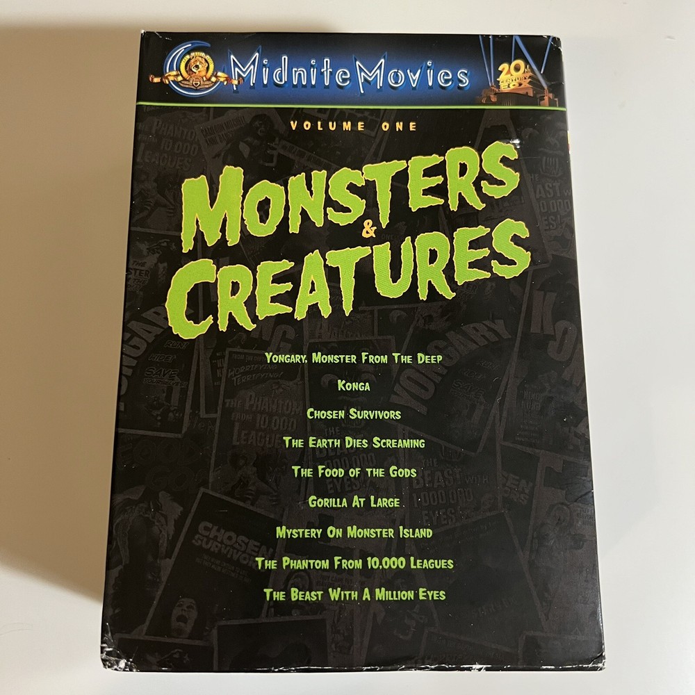 Midnite Movies Monsters & Creatures Volume One Box Set (9 movies, DVD, 2007)