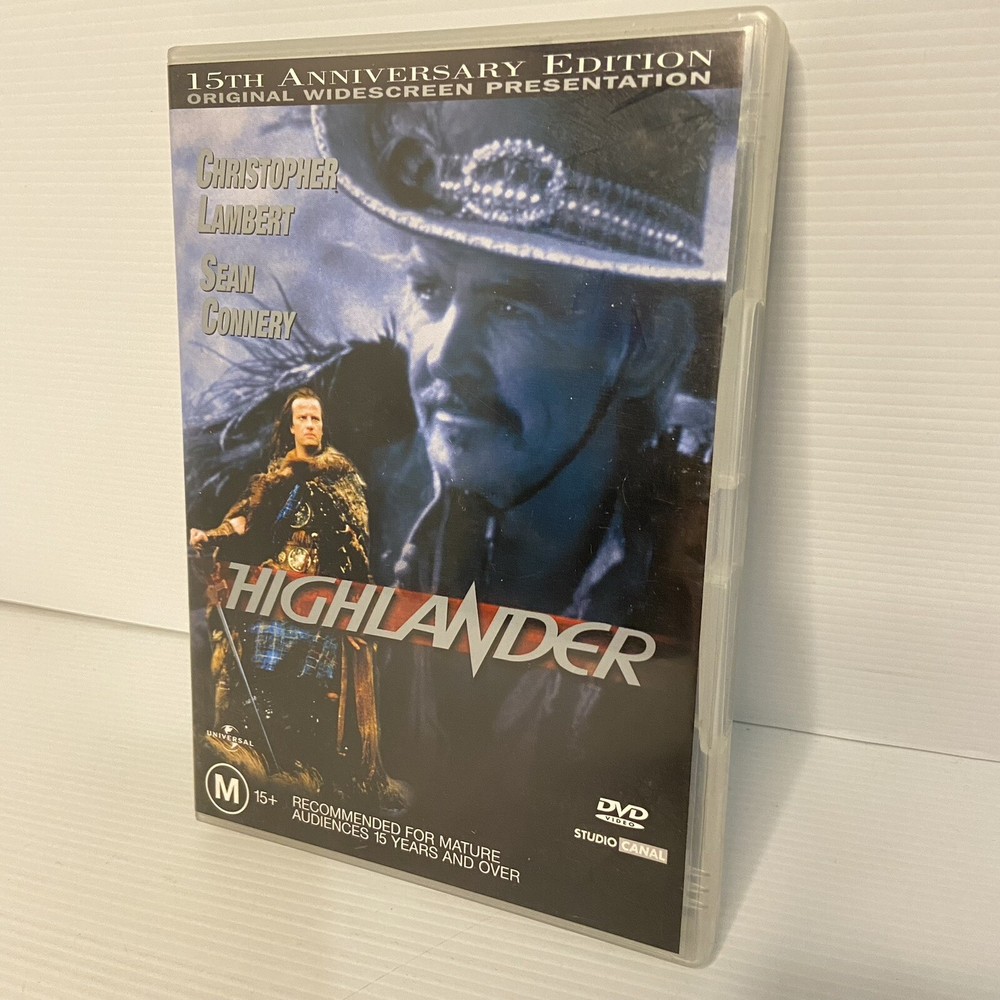 Highlander 15th Anniversary Edition DVD 1986 Fantasy Adventure Region 4