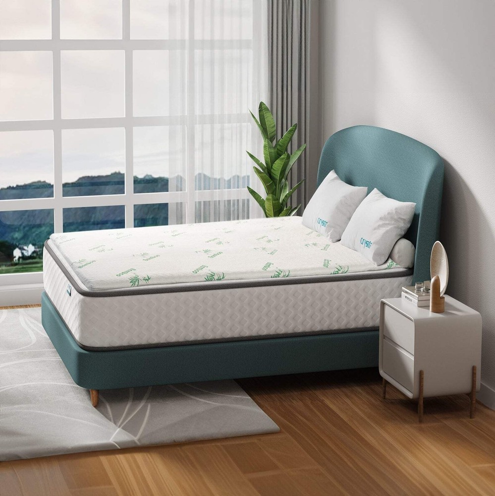 NNEDSZ 8cm Memory Foam Mattress Topper with Bamboo Cover - Double