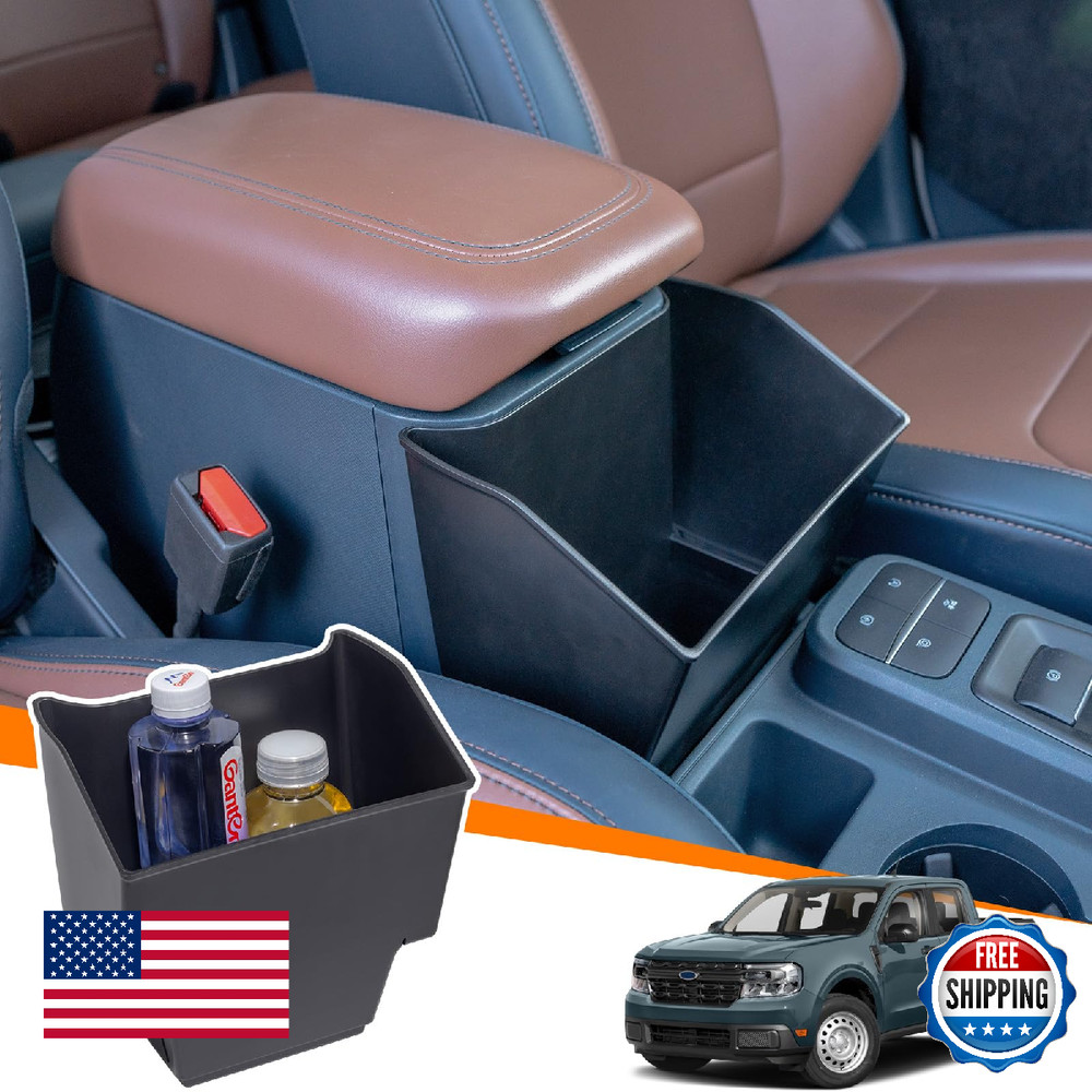 TOPINSTALL Console Storage Box Compatible with 2022-2026 Ford Maverick Accessori