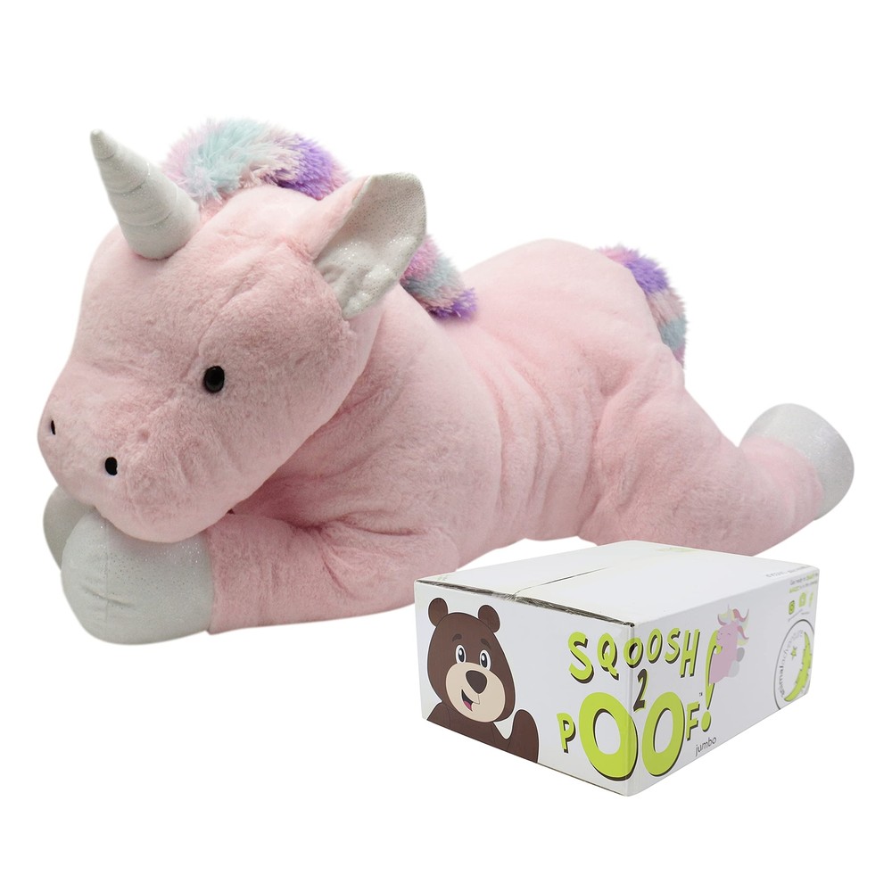 | Sqoosh2Poof Giant, Cuddly, Ultra Soft Plush Stuffed Animal with Bonus Inter...