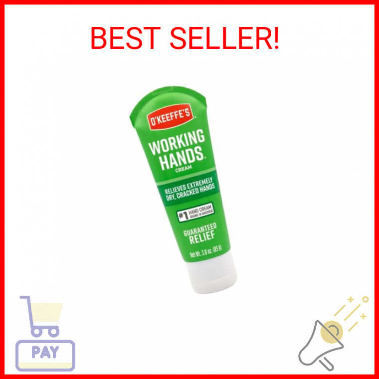 O'Keeffe's Working Hands Hand Cream, Relieves and Repairs Extremely Dry Hands, 3