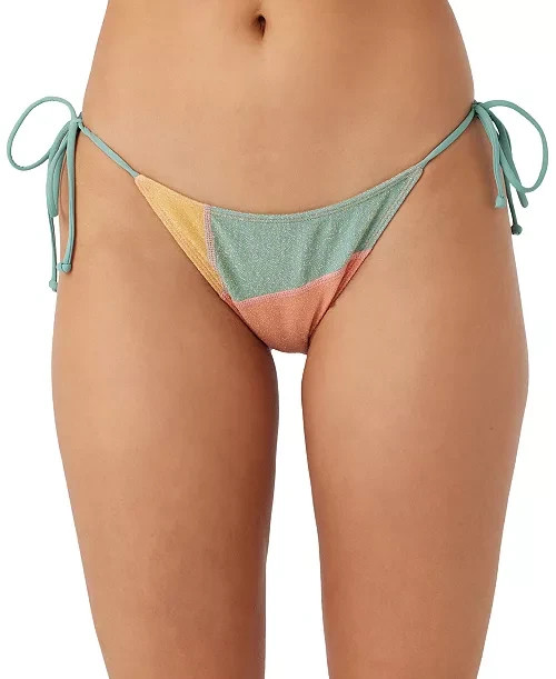 O'Neill Juniors' Mirage Colorblocked Maracas Bikini Bottoms, Multi, Size L 0477