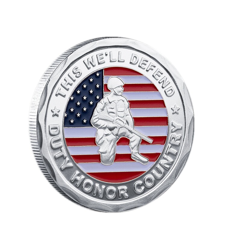 Commemorative Coin Challenge US Military ARMY VETERAN Proudly Served Coins