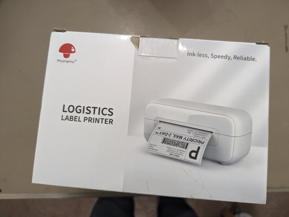 Phomemo PM-246S Label Printer in White Grey for Windows Mac Linux-image