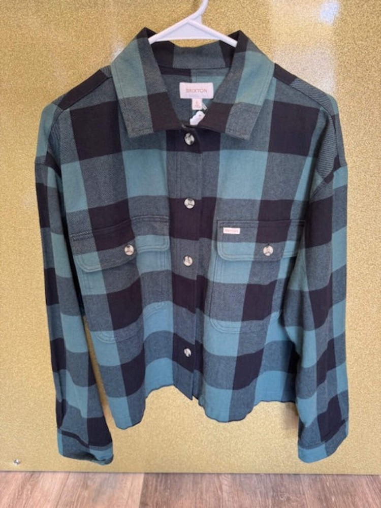 Pre-Owned Brixton Cropped Women's Flannel Size Small