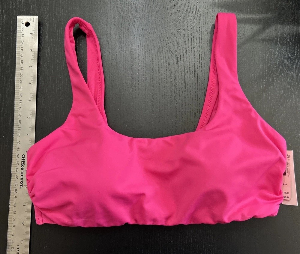 Victoria's Secret Women's Size Large Pink Bikini Top New With Tags