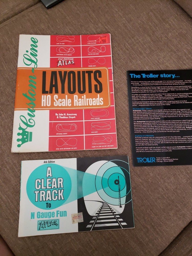 1971 Atlas Custom-Line HO Scale Railroads Layouts, Atlas 