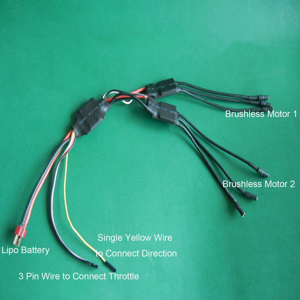 For Tracked Vehicles Boat Thruster Brushless Mixed Control ESC Universal