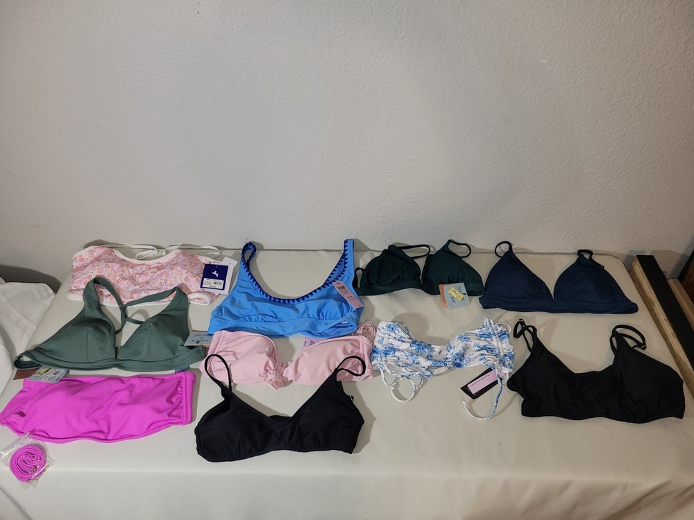 Lot of 10 Women's Target Swim Tops Size XL. Brand New ²⁴