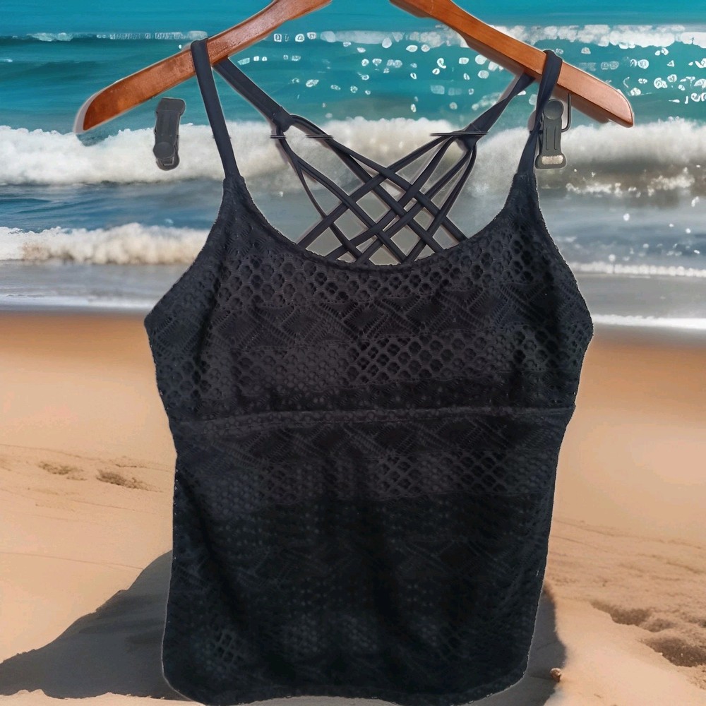Island Escape Swim Top Size 10 Cross Back