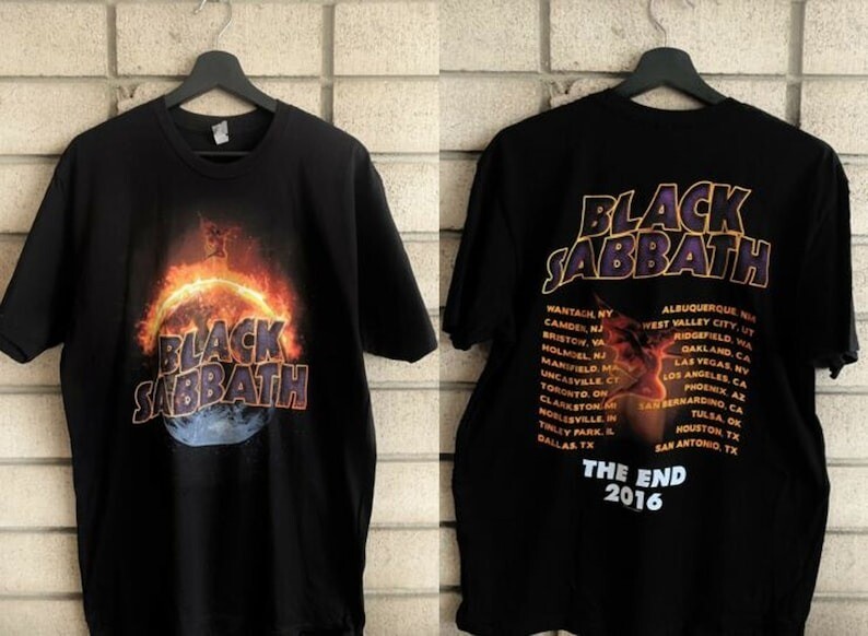 Black Sabbath “Earth” 2016 The End Tour T-shirt, Black Sabbath vintage Gift Tee