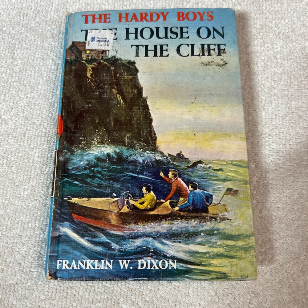Hardy Boys #2 The House on the Cliff Vintage 1975 Grosset & Dunlap Hardcover