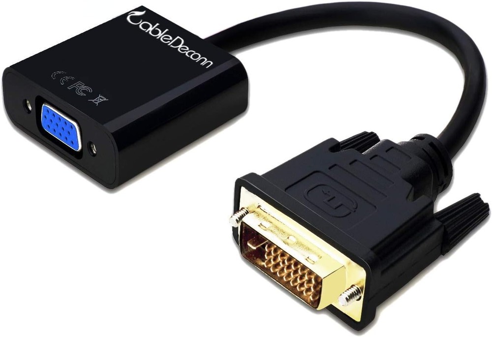 Active DVI-D to VGA Adapter Cable 24+1 Male to Female Converter