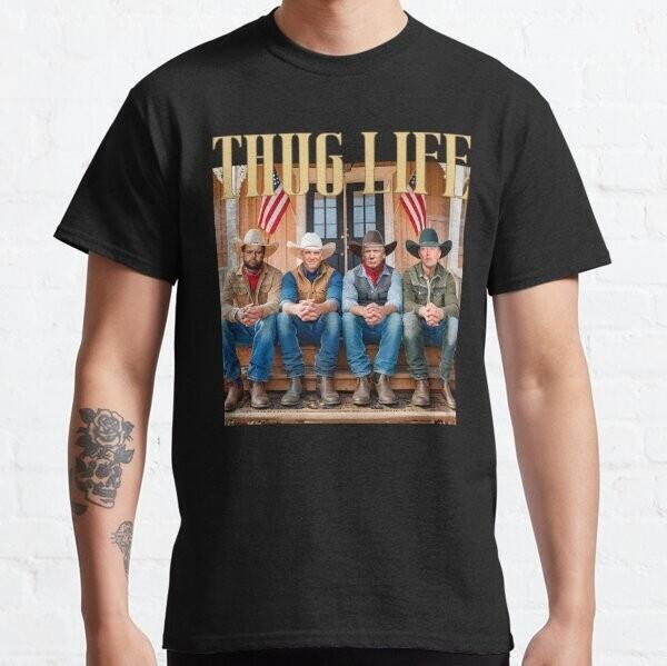 Thug Life Trump Vance Kennedy Elon Musk Classic T-Shirt