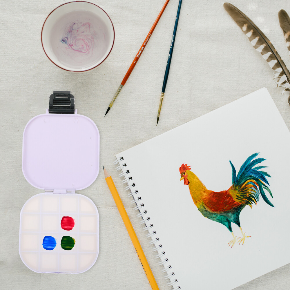 Jewelry Storage Organizer 16 Shades of Pigment Moisturizing Color Mixing Box