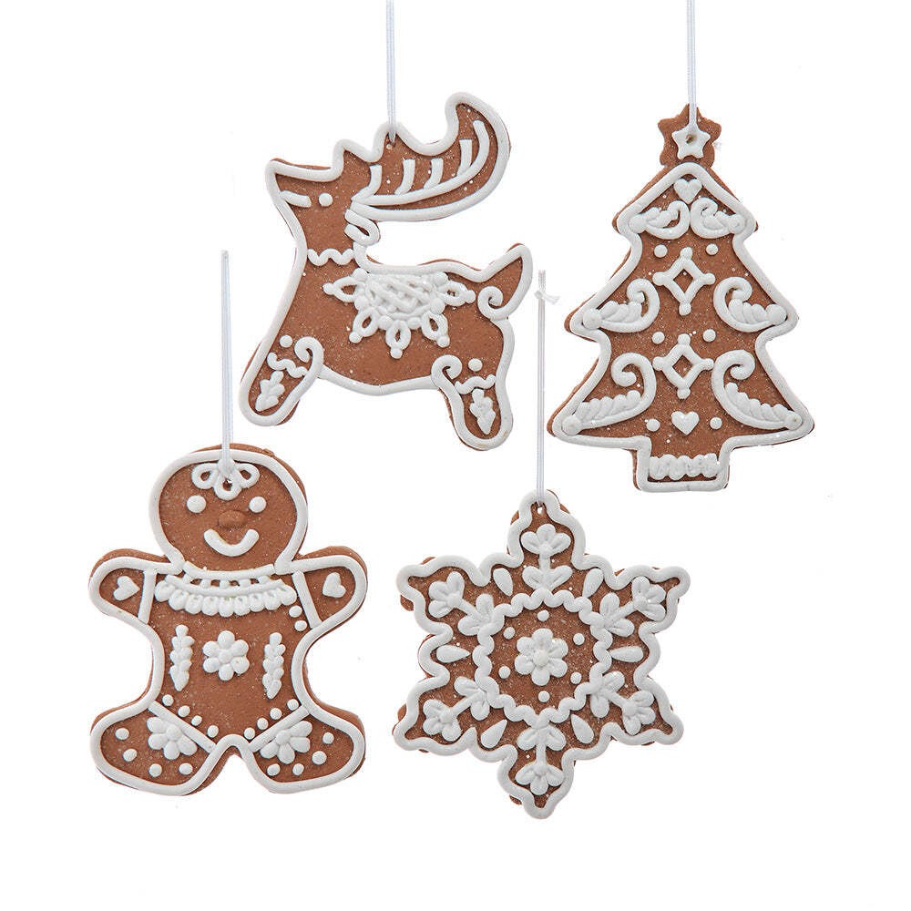 Gingerbread Man, Deer, Snowflake and Tree Ornaments 5