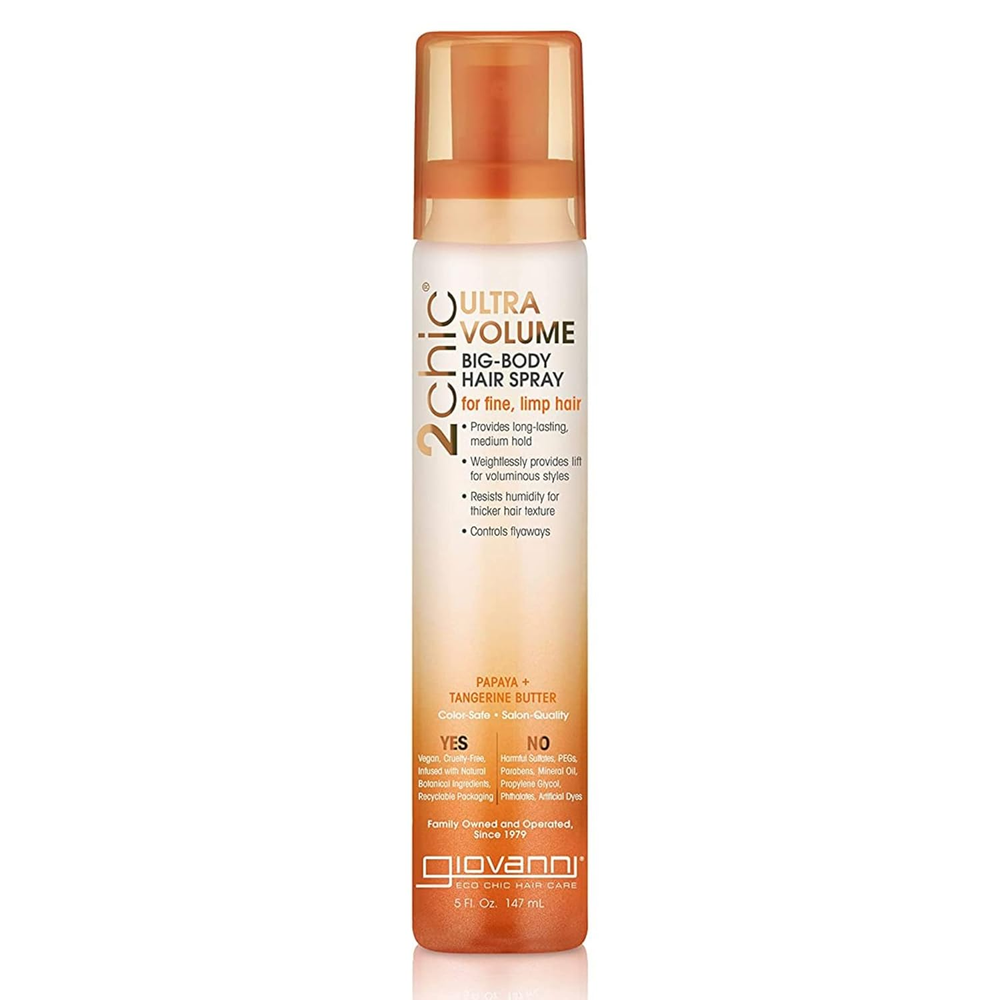 2Chic Ultra-Volume Big-Body Hair Spray - Daily Volumizing Formula with Papaya &