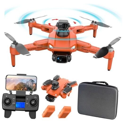 4K GPS Brushless Drone with Camera for Adults 360° Laser Obstacle Avoidance