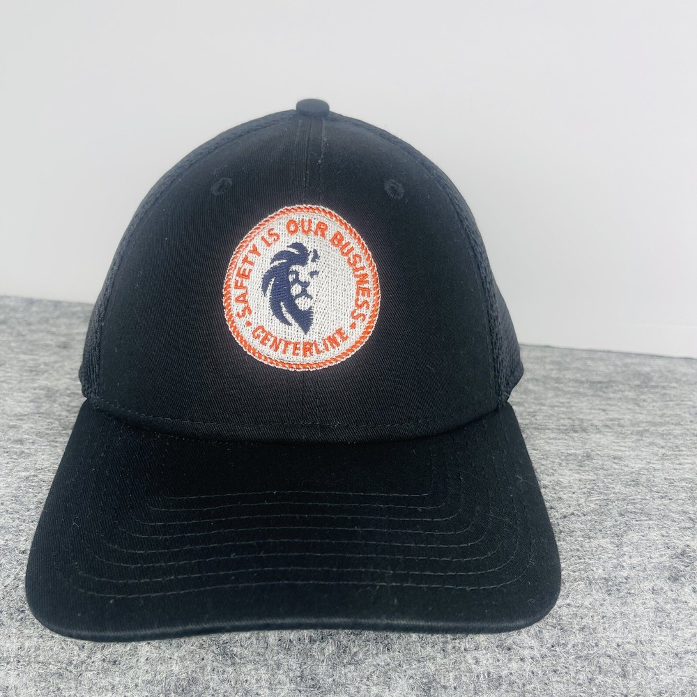 Centerline Logistics Lion Hat Cap Snap Back Mens Black 