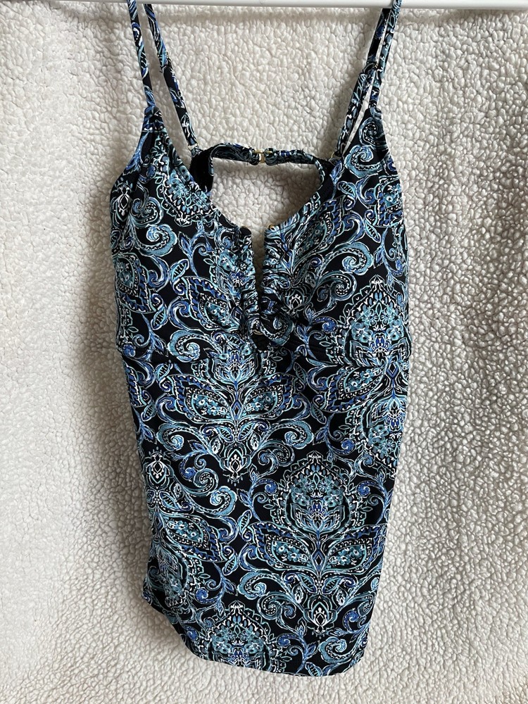 Women's Floral Print Tankini Top Size Small New with Tags