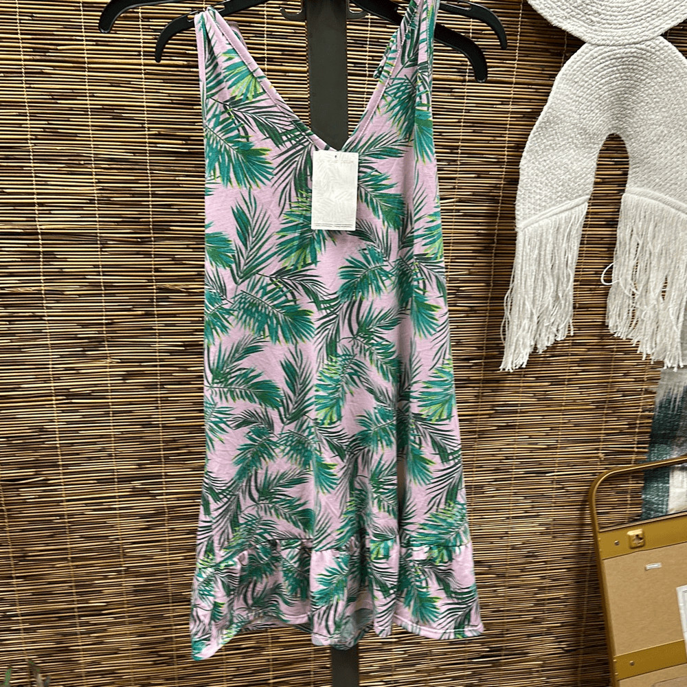 Miken Juniors Printed Ruffled Dress Cover-up S Women S Swimsuit Size XL