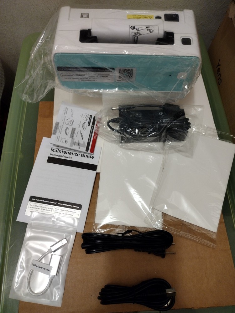 New Open Box PM-241-BT Bluetooth Thermal Label Printer for Logistics-image