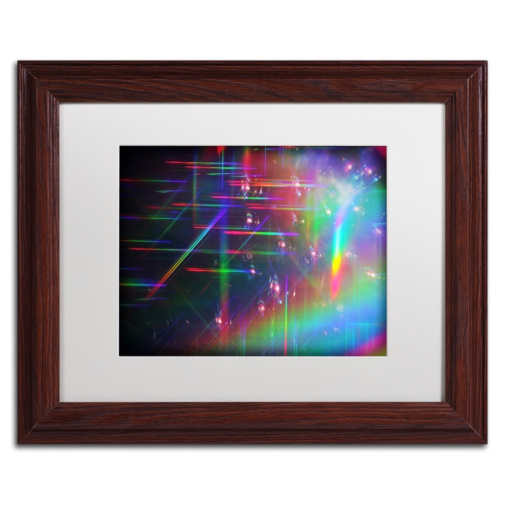 Rainbow Logistics IV Art by Beata Czyzowska Young 11x14 Wood Framed Wall Decor-image