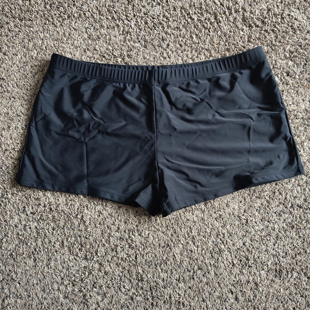 Women’s Swim Shorts Black Size XXL– Plus Size, Unbranded, Swim Bottoms Swimwear