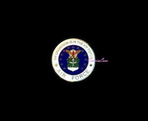 USAF Grandson Custom Military Promo Pin Gift