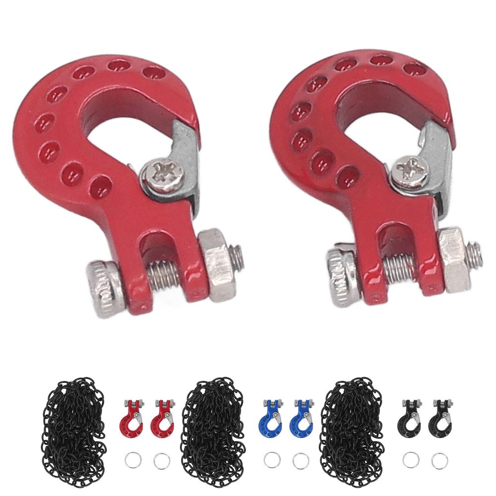 1/10 SCX10 D90 RC Car Tow Hook & Trailer Chain Upgrade Kit