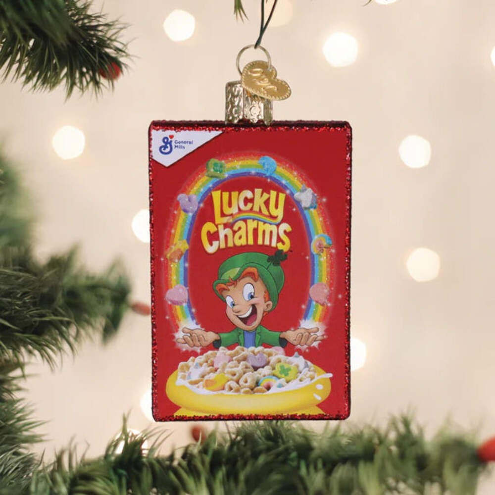 Lucky Charms Cereal Box Ornament
