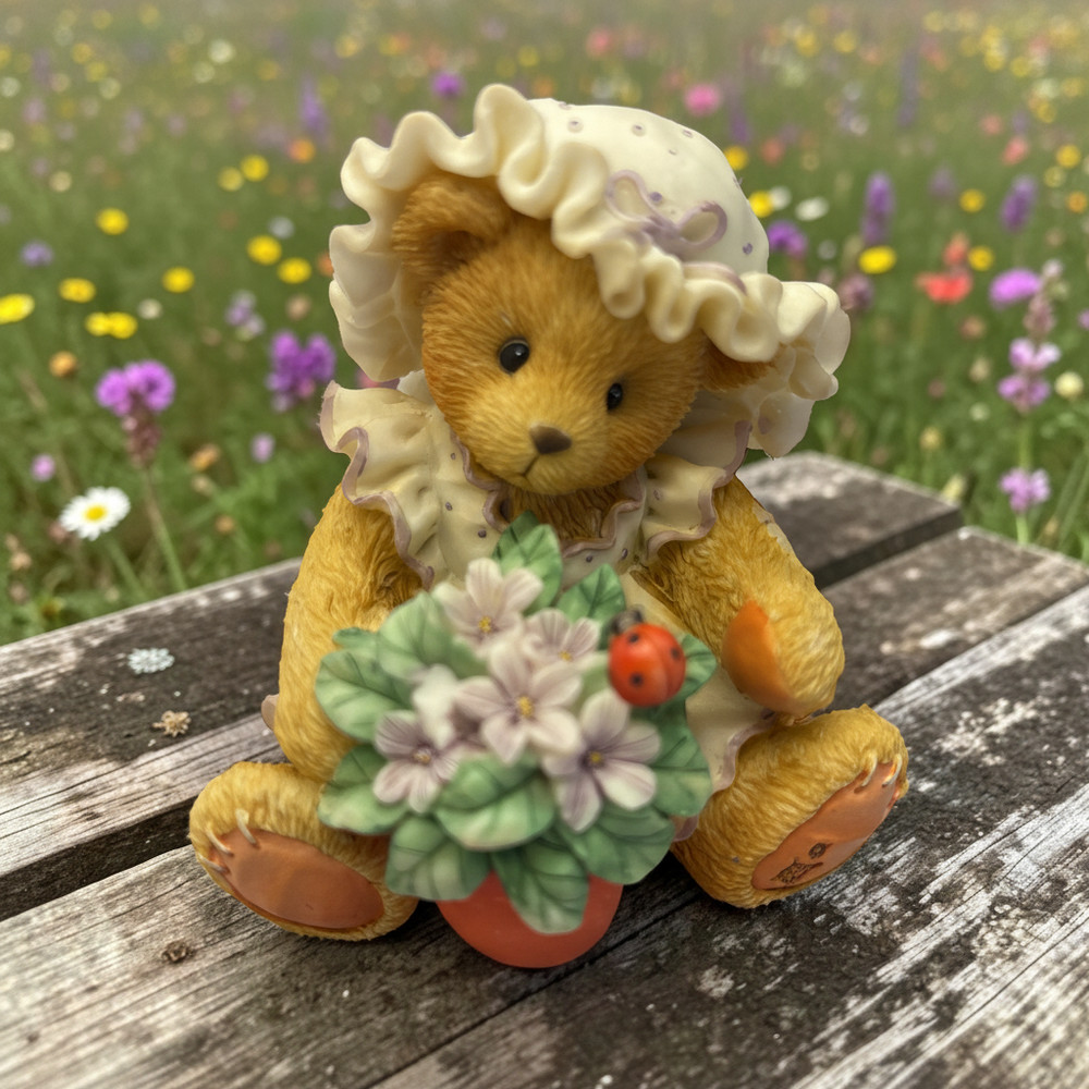 41719 - Cherished Teddies Collectible Figurine Violet |3-15|