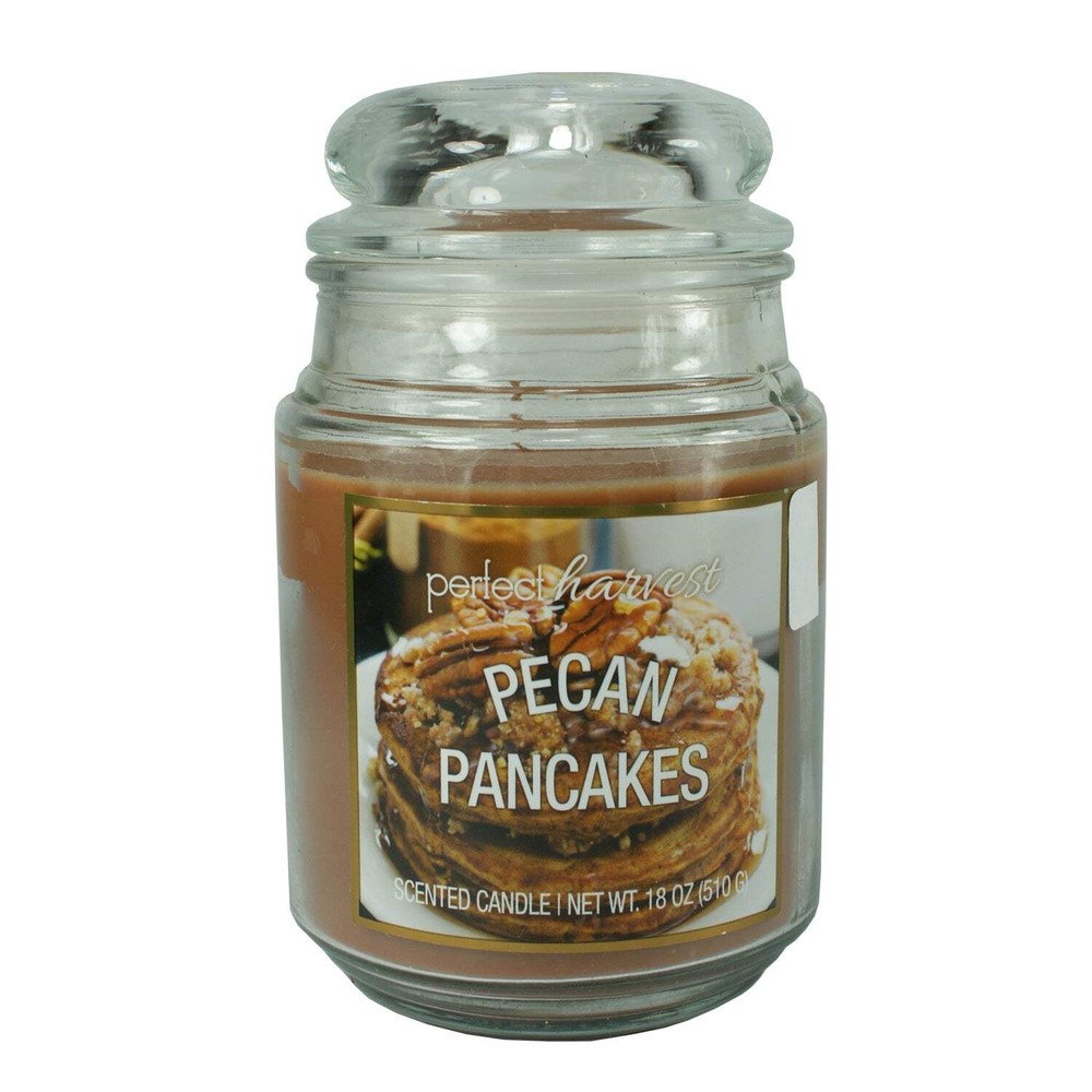 27804 - Perfect Harvest Pecan Pancakes Scented Home Fragrance Candle, 18 Oz |Sce